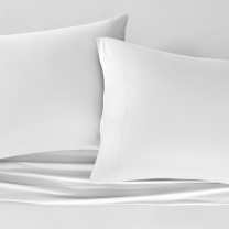 Ultrasoft knit sheets in wheat color on a Sleep Number mattress