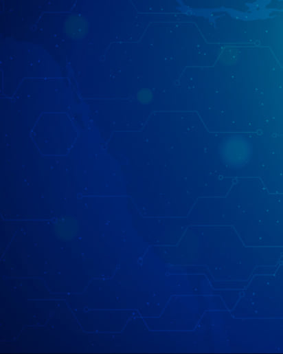 Technological blue panel