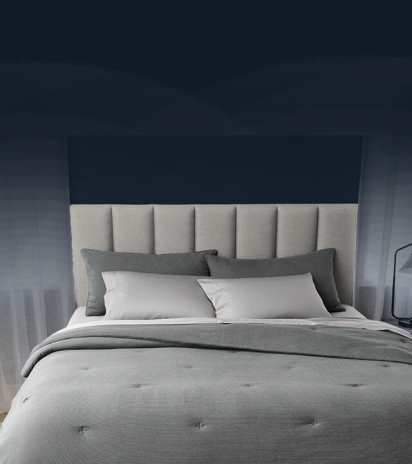 Rippled duvet cover with Teal Winter soft sheets.