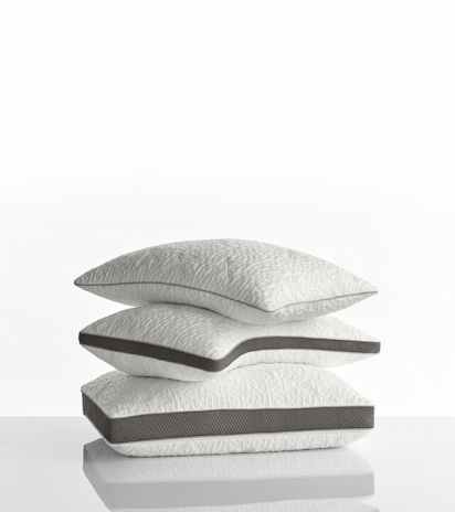 Stack of the PushComfort pillow in standard, curve and ultimate shapes.