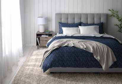 Bed in bedroom