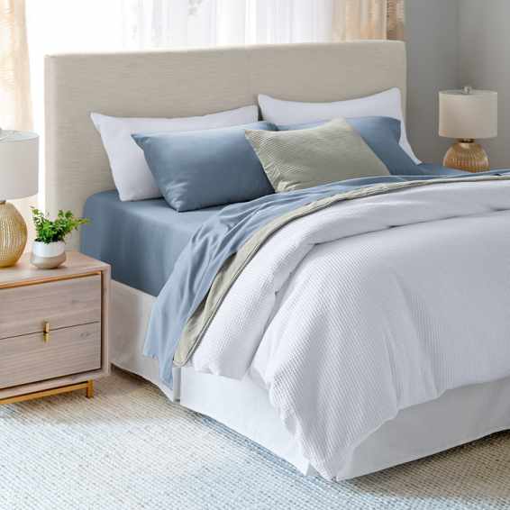 Sleep Number Tailored Panel Upholstered Bed - Thumbnail 2
