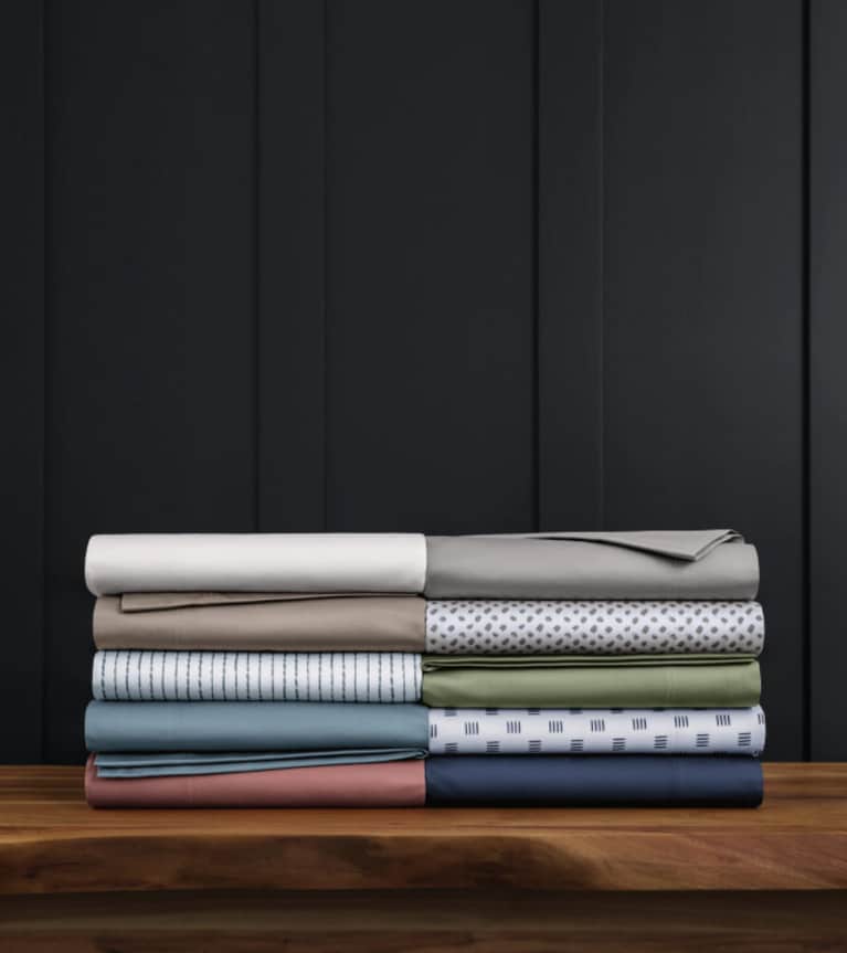 Stack of temperature balancing True Temp bedding