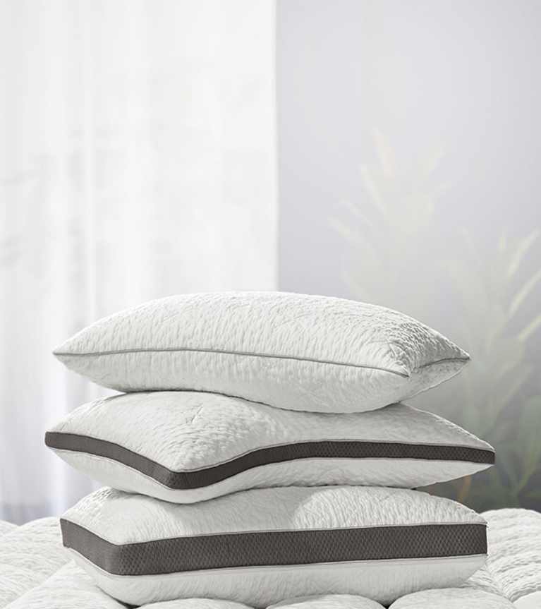 Pillows for neck pain, pillows for shoulder pain, pillows for back sleepers, pillows for side sleepers, pillows for hot sleepers, adjustable pillows, pillows for travel, pillows for reading