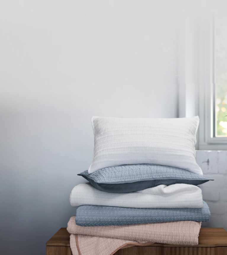 New Plush Blanket colors in two vertical stacks