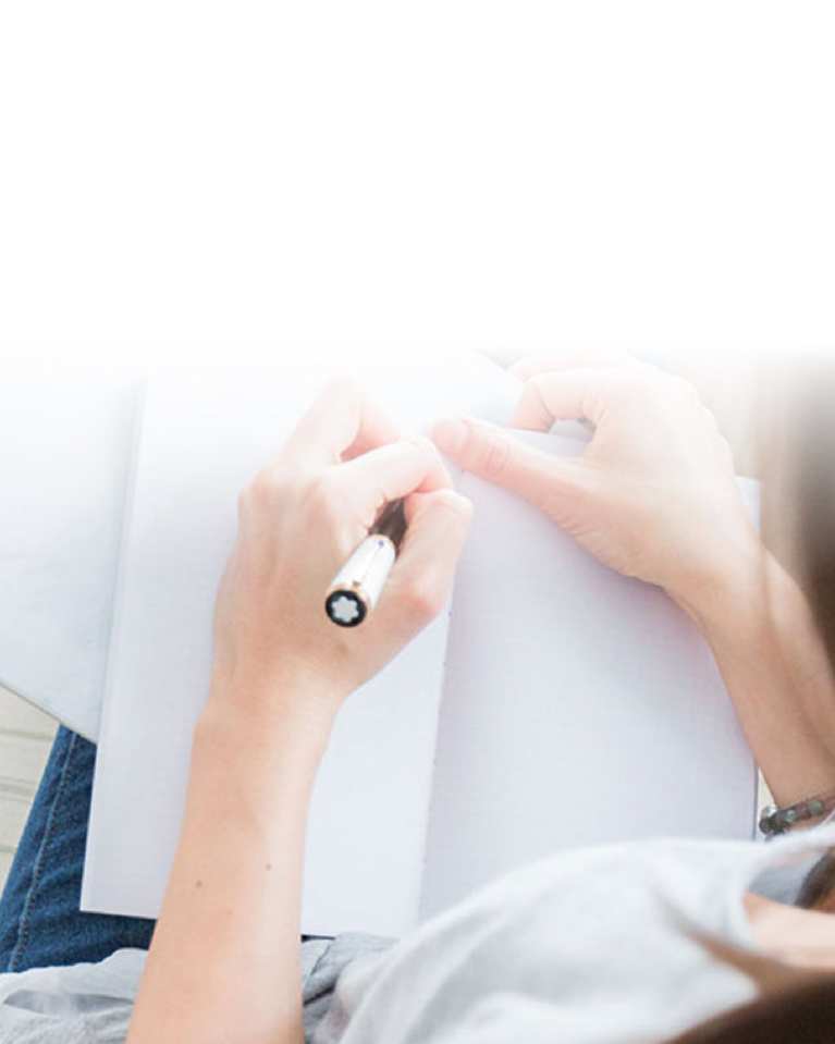 woman writing down plans