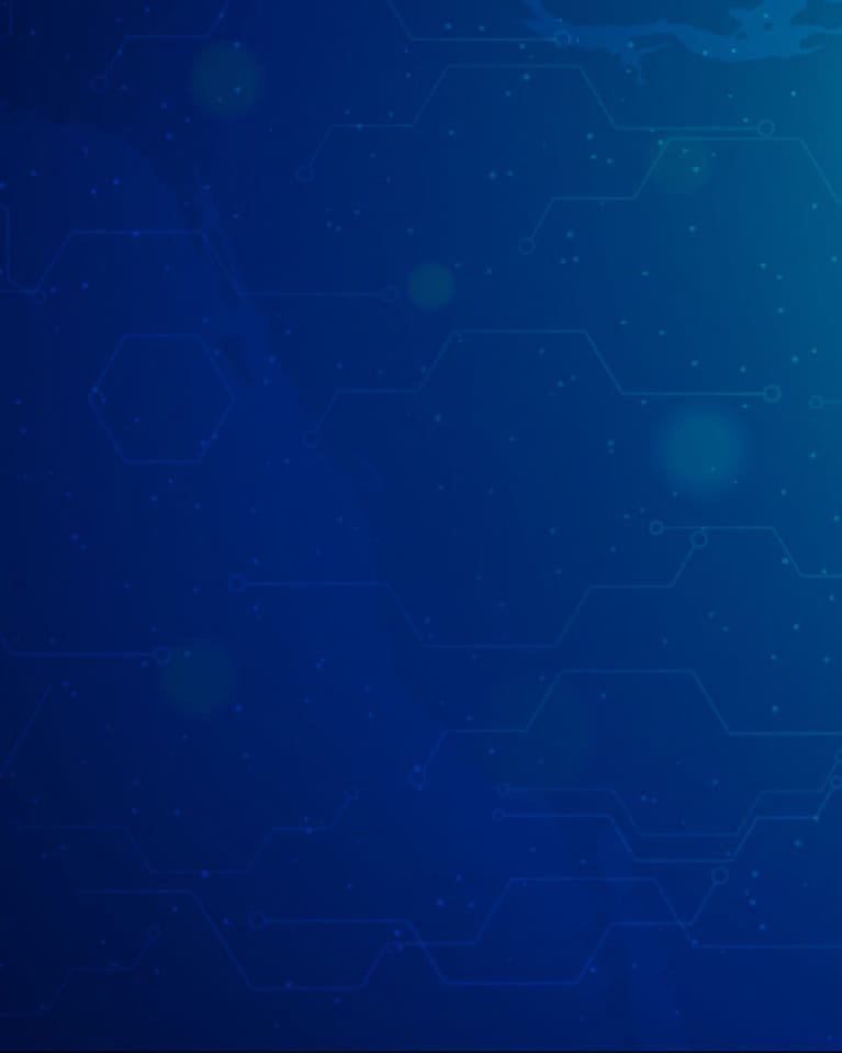 Technological blue panel