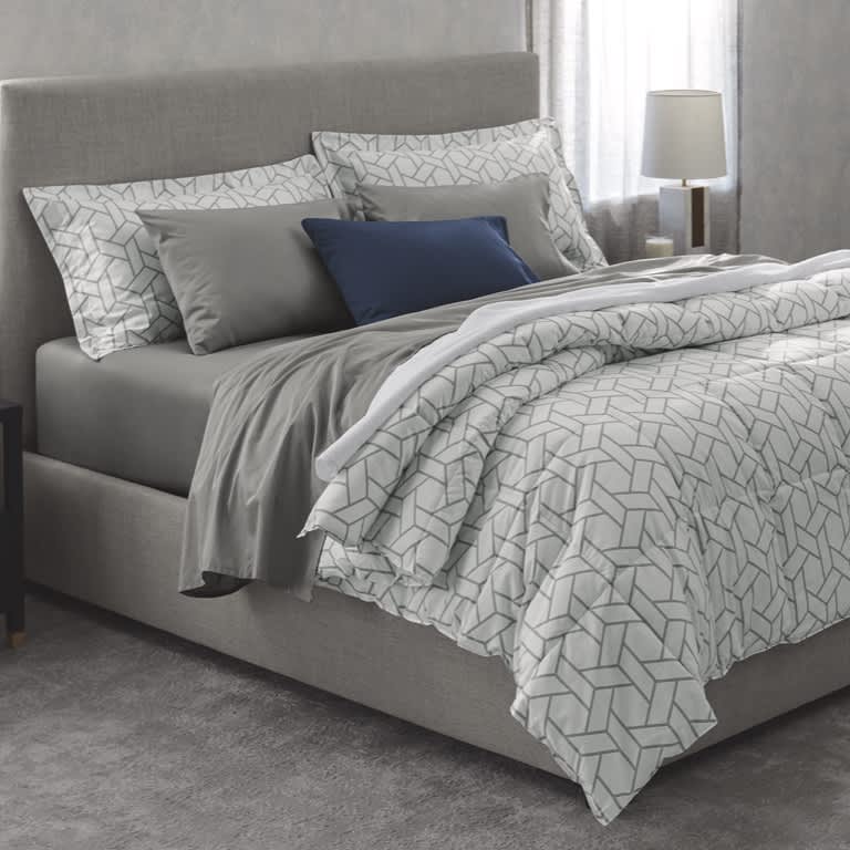 Buy Diamond Stripe Down-Alternative Comforter Set