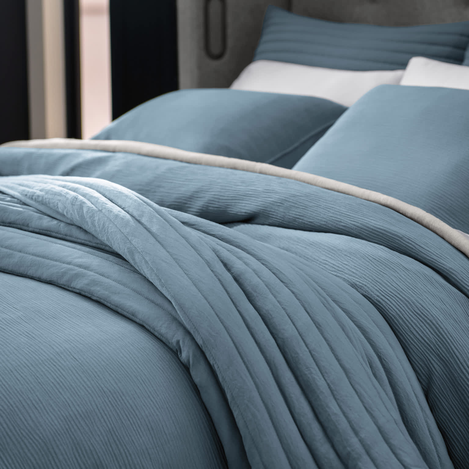 Rippled Duvet Cover Set - Sleep Number