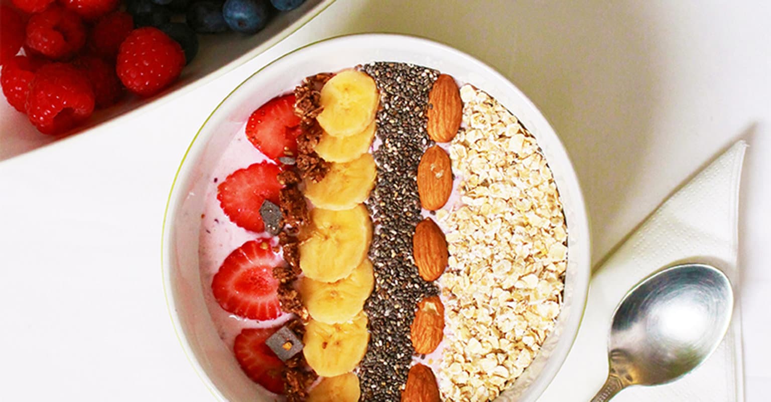 Healthy chia pudding recipe for a morning energy boost.