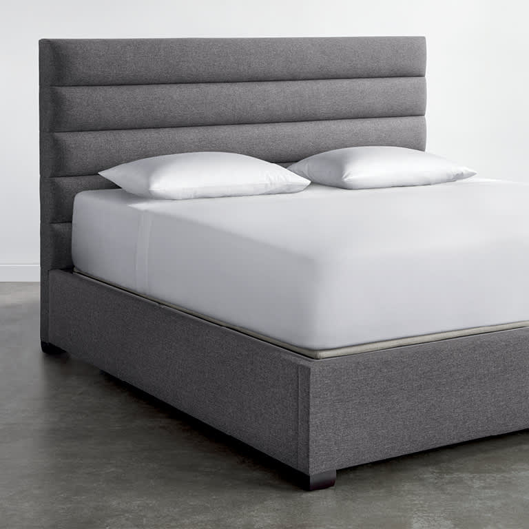 Horizontal Channel Upholstered Bed