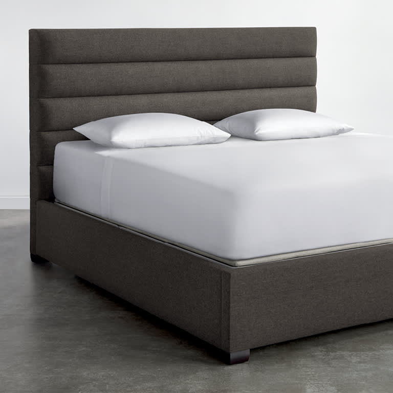Horizontal Channel Upholstered Bed
