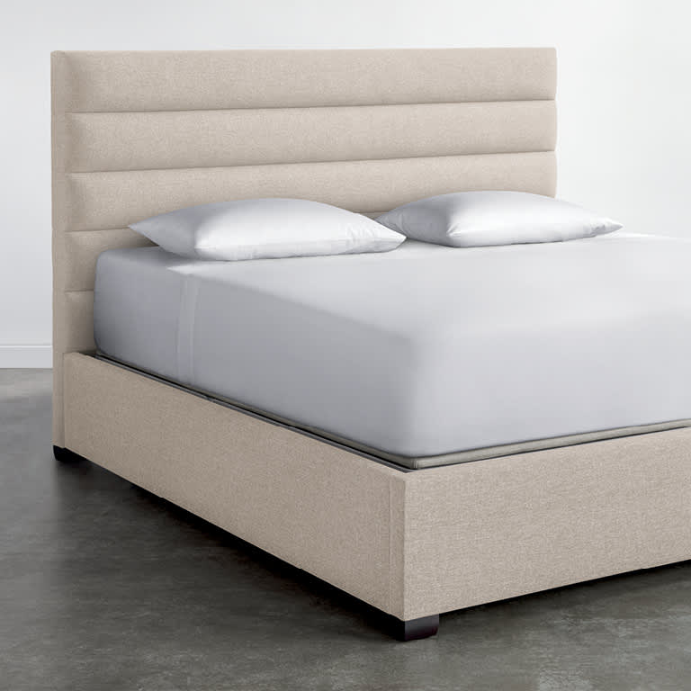 Horizontal Channel Upholstered Bed