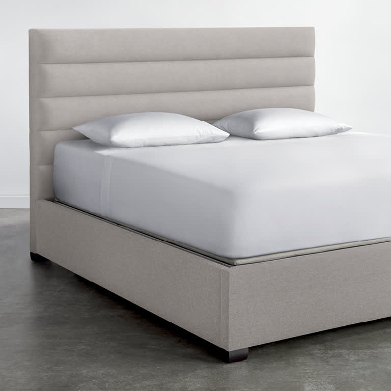 Horizontal Channel Upholstered Bed