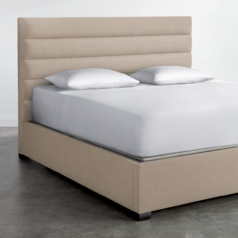 Horizontal Channel Upholstered Bed