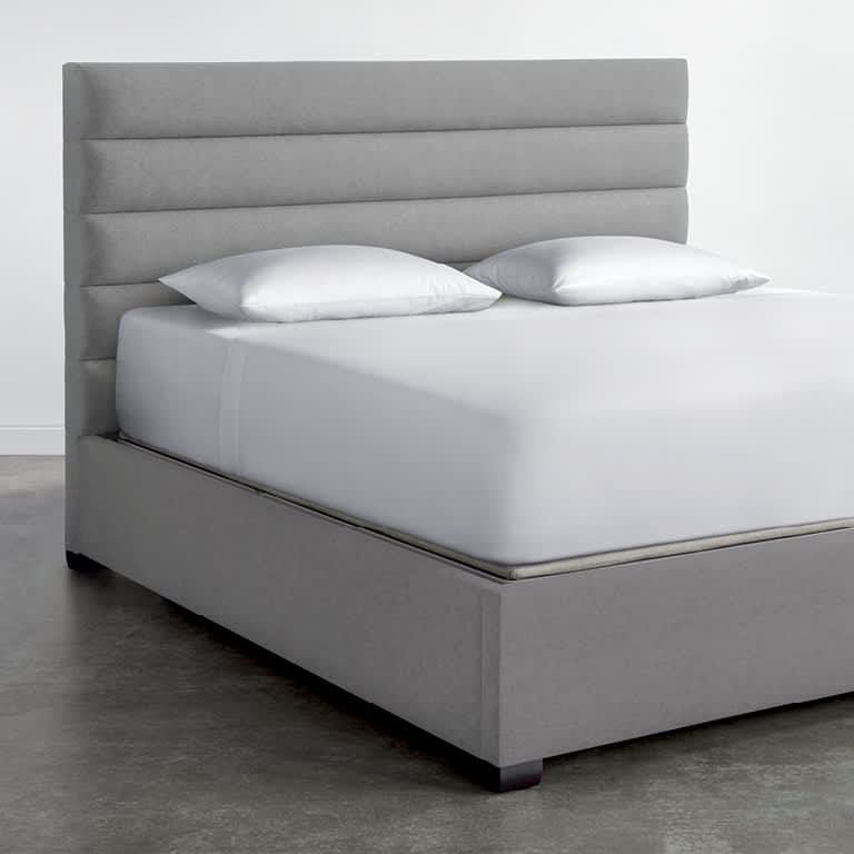 Horizontal Channel Upholstered Bed