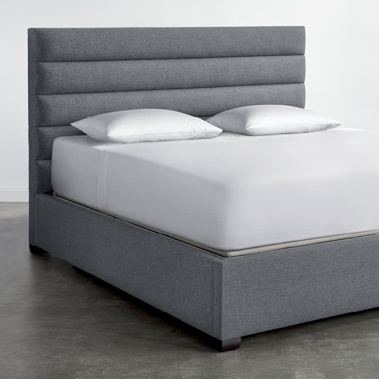 Horizontal Channel Upholstered Bed