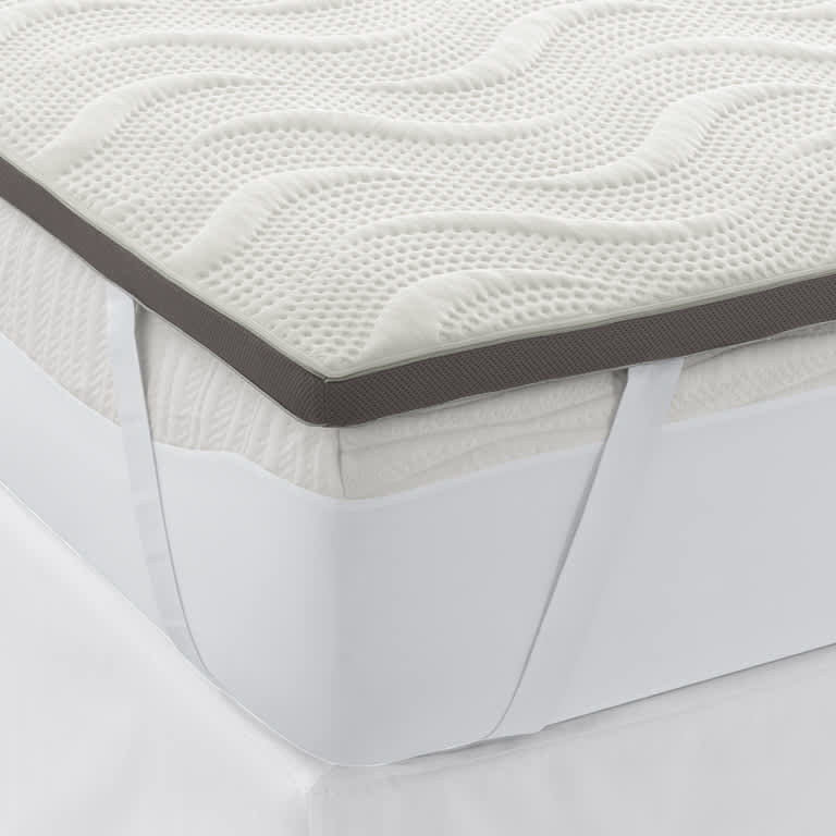 Close up of our pressure relieving support with our memory foam mattress pad