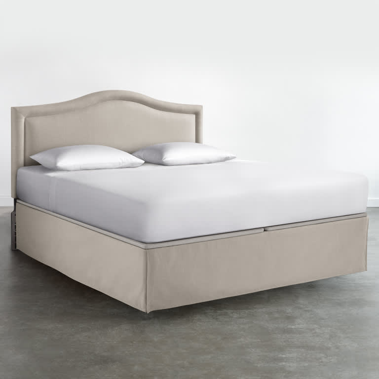 Bed skirt split king sale
