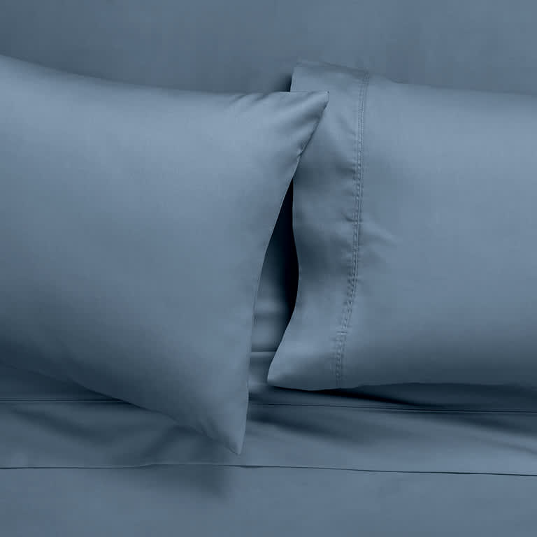 Soft green, sheets made to last with silky fibers