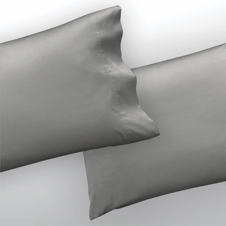 True Temp Pillowcases on dressed bed featuring 37.5 technology which keeps you at your ideal temperature all night
