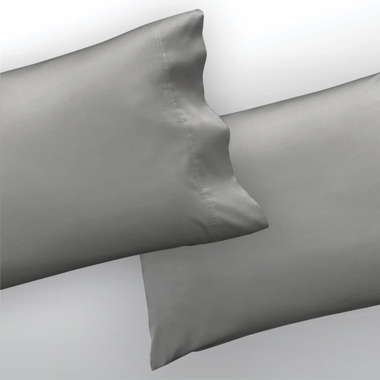Gray pillow case sale