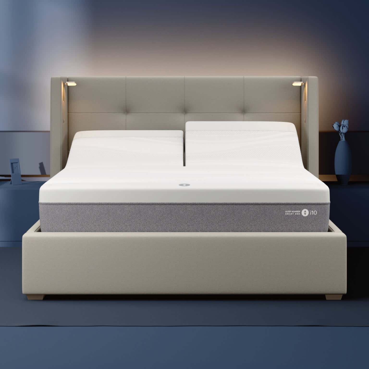 Box Tufted Buttonless Bed Sleep Number