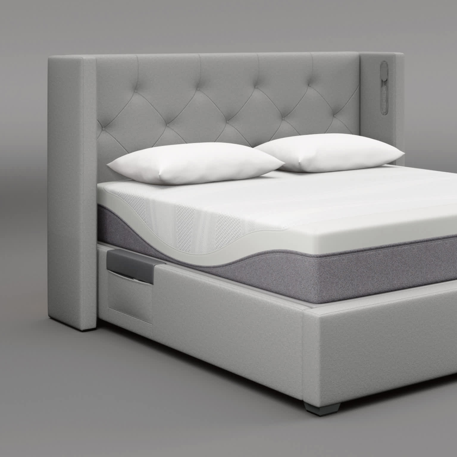 Diamond Tufted Upholstered Bed