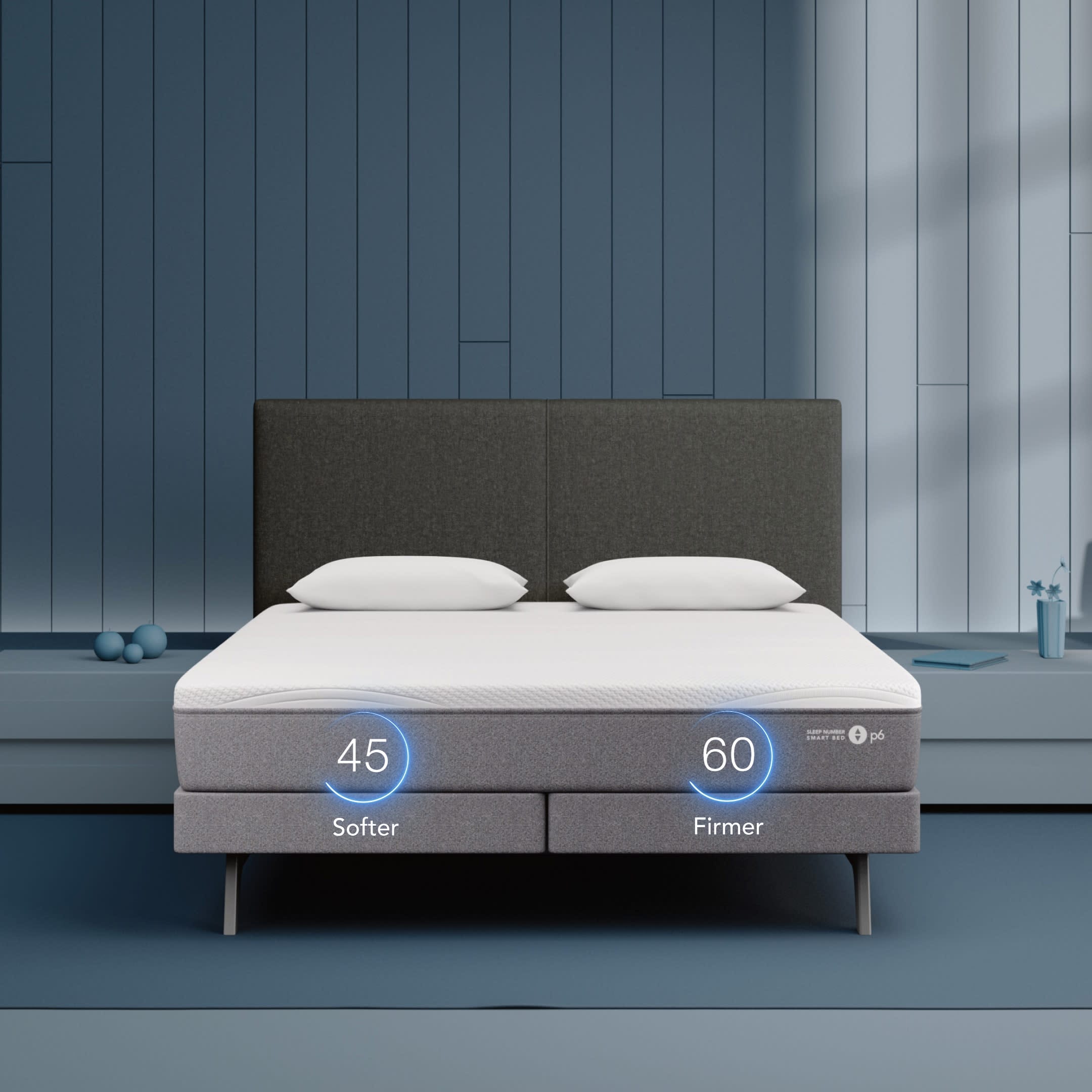 Sleep Number P6 Smart Bed Adjustable Firmness Split King