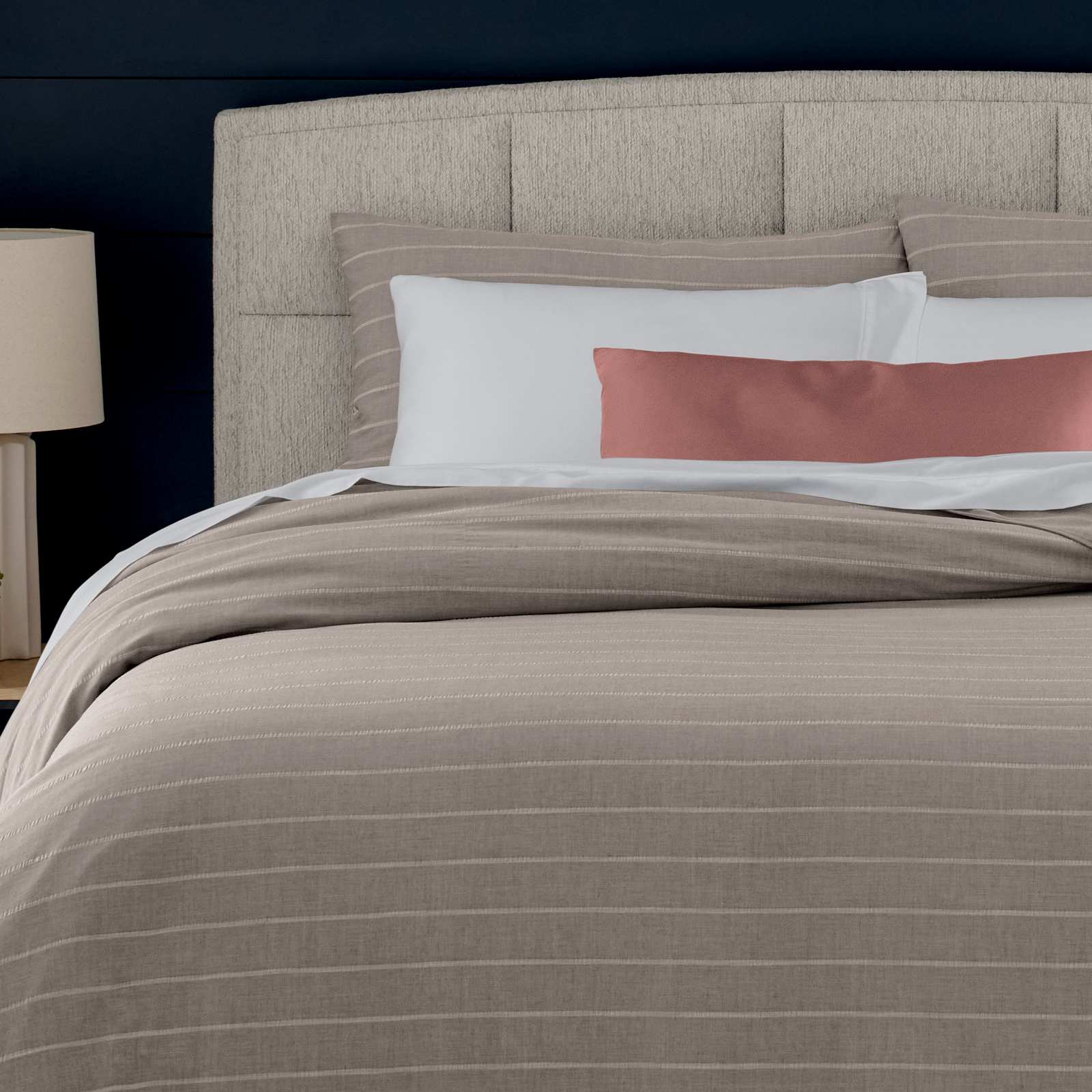 Horizontal Channel Upholstered Headboard