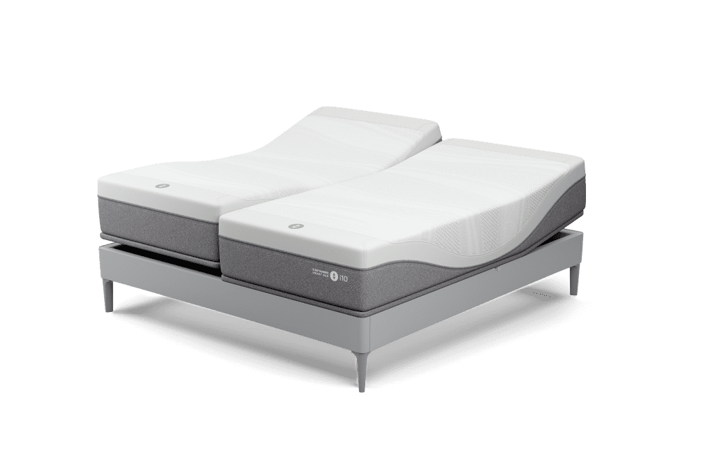 Adjustable base for sleep top number bed