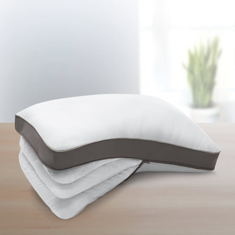 Plush memory foam on sale pillow