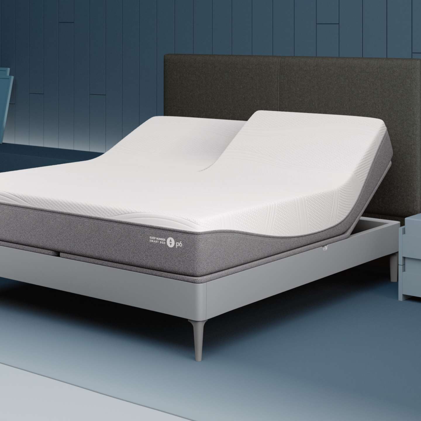 Sleep Number p6 mattress with a Split Channel headboard