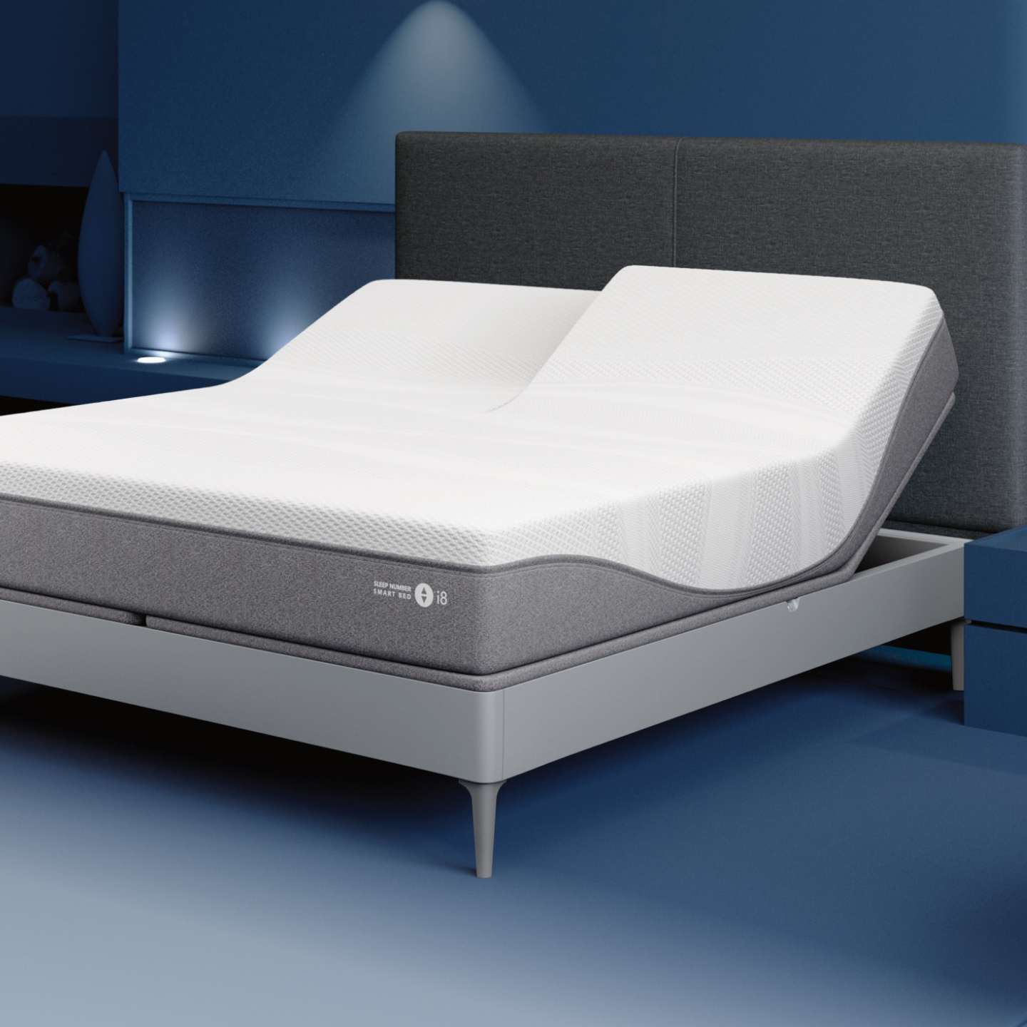 Sleep Number i8 mattress with a Split Channel headboard