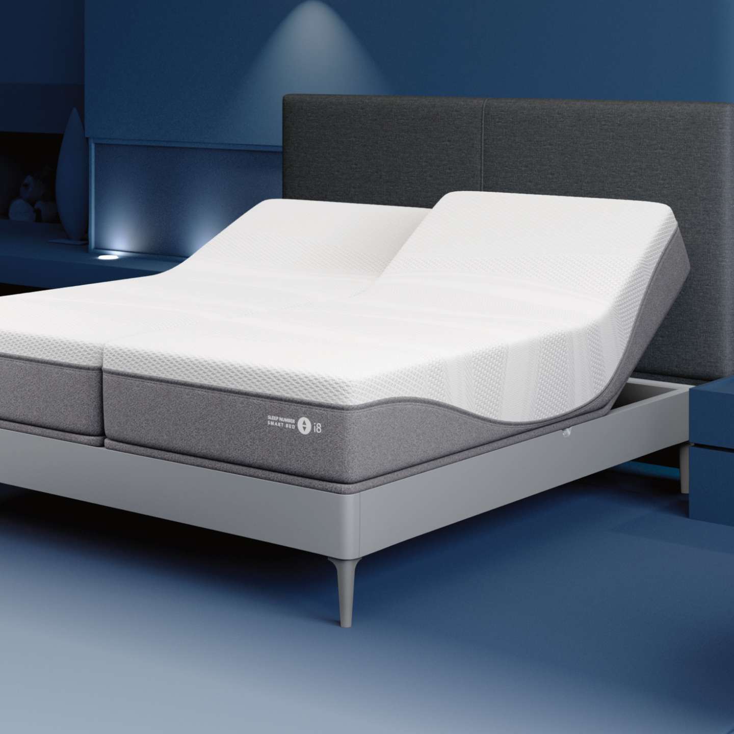 Sleep Number i8 mattress with a Split Channel headboard