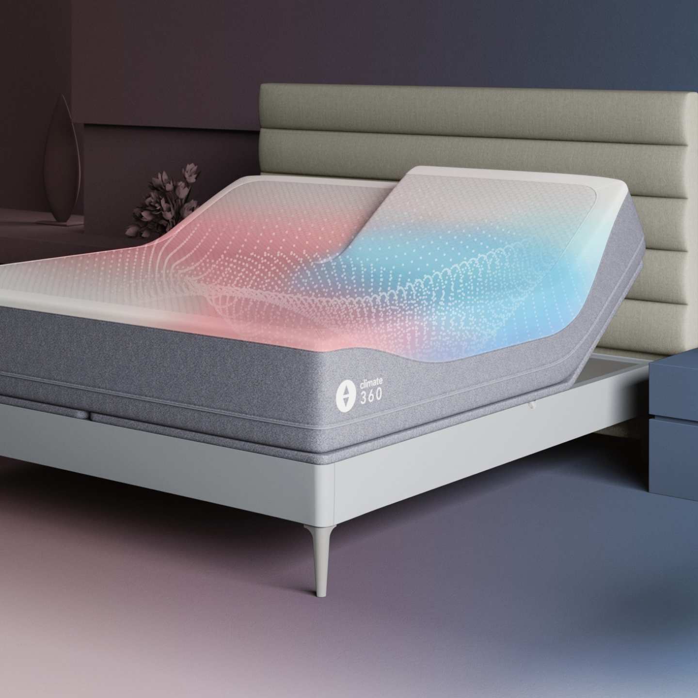 Sleep Number Climate 360 smart bed with adjustable firmness and temperature control