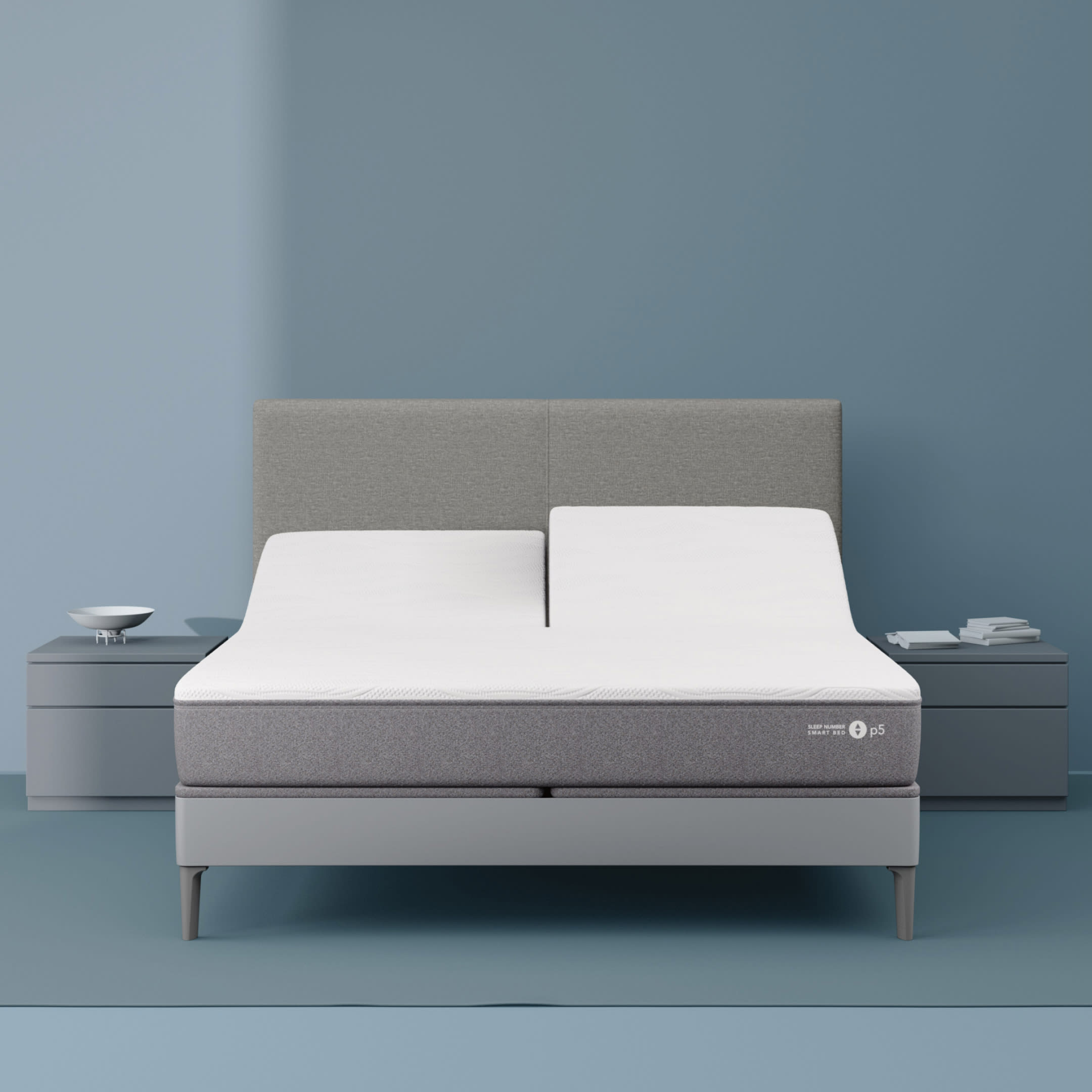 Sleep number p5 adjustable base king mattress store set
