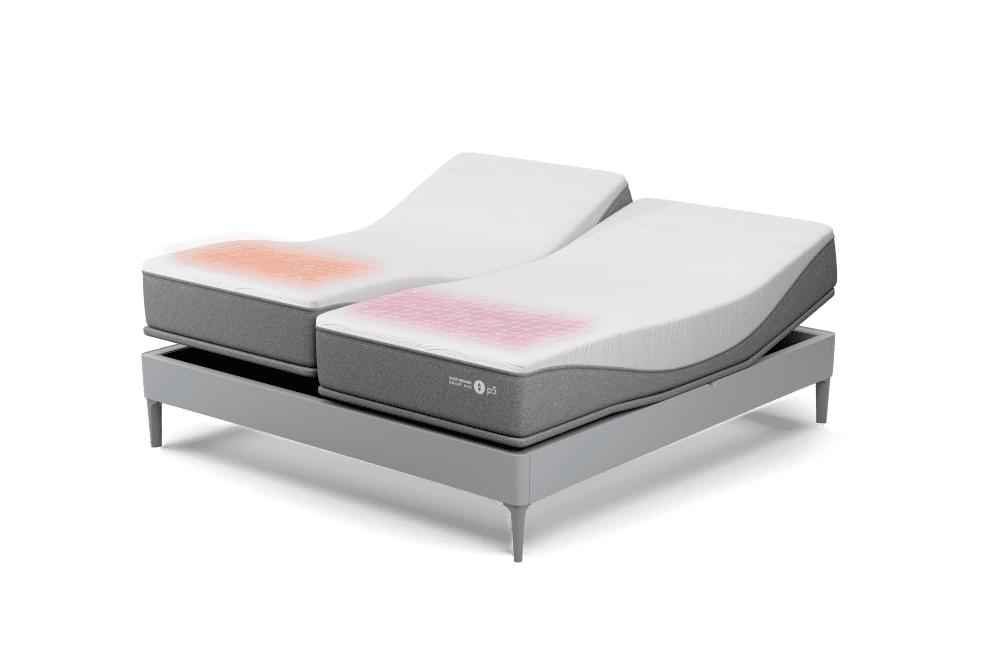 Sleep number p5 adjustable base king deals mattress set