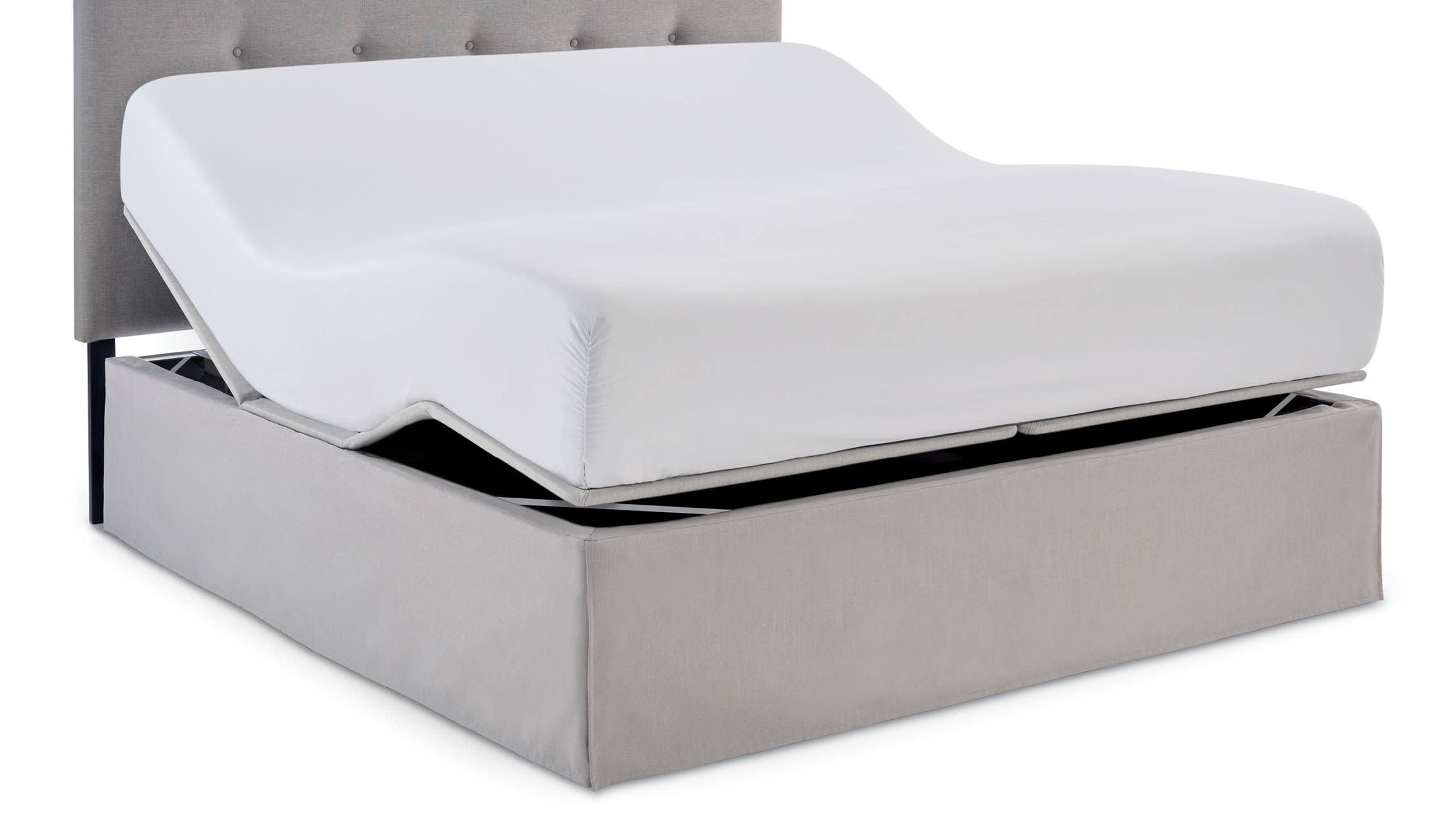 Easy Fit Bed Skirt - Dual (Split) Bottom Adjustable Bed Design