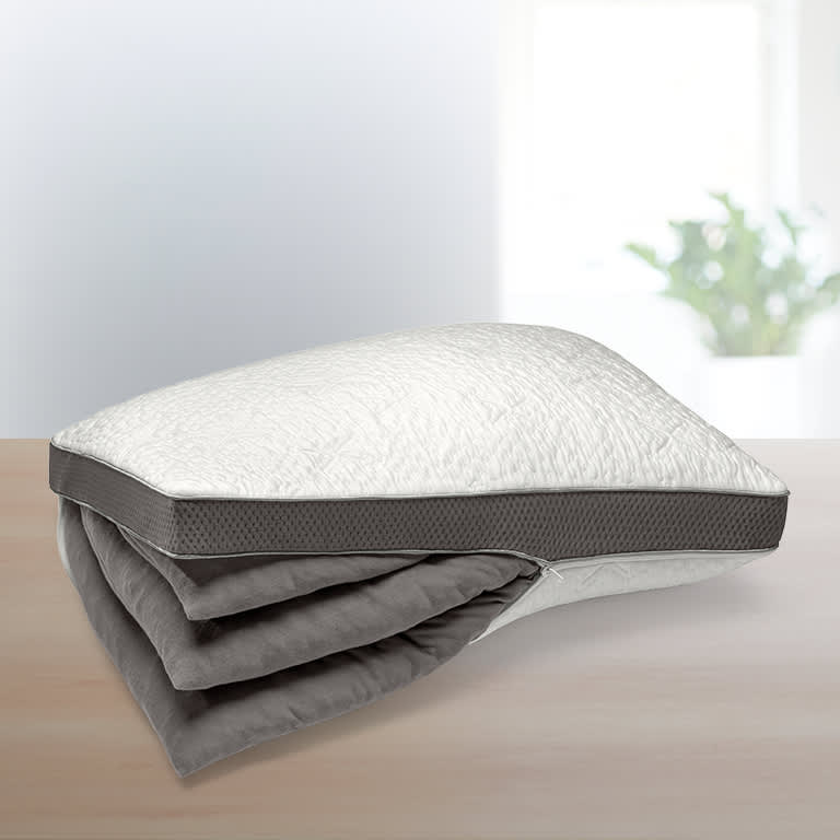  Sleep Number ComfortFit Bed Pillow Curved (King) - for Side &  Back Sleepers, Contouring - Memory Foam & Down Alternative, Hotel Quality :  Home & Kitchen