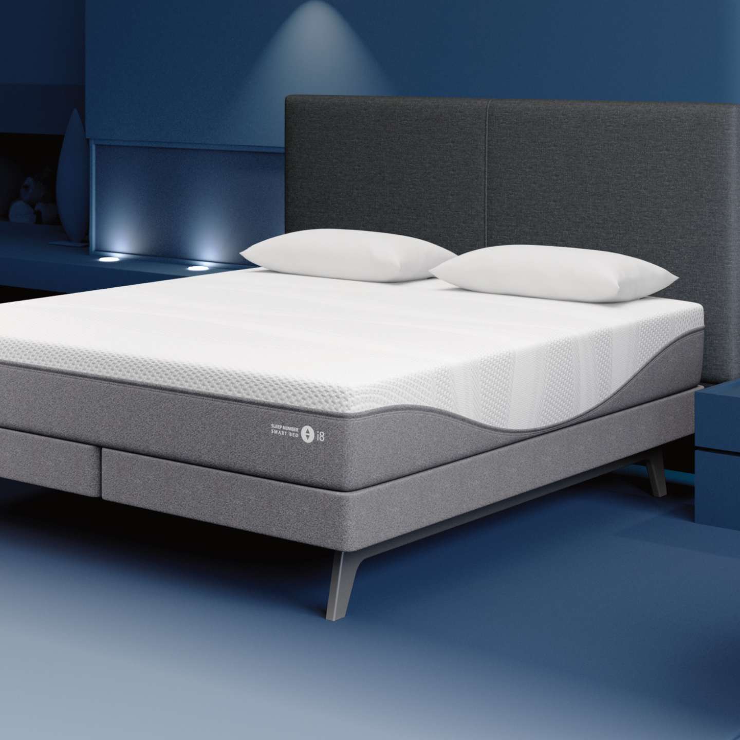 Sleep Number i8 mattress with a Split Channel headboard