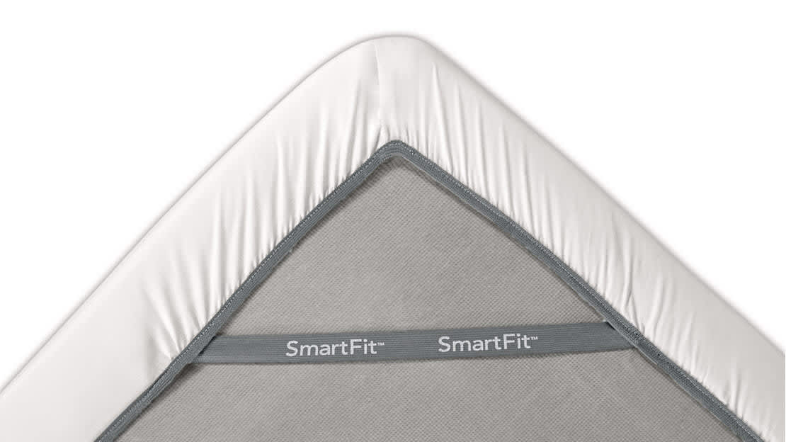 DO YOUR SHEETS POP OFF? SmartFit™ design sheets stay secure all night.