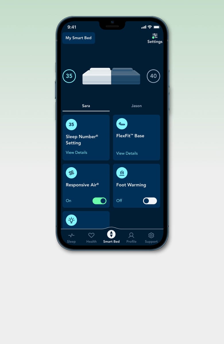 Sleep number app top