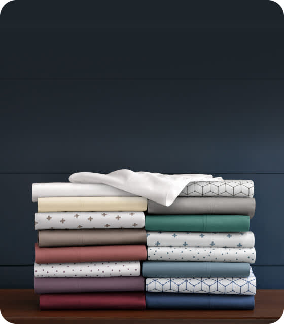 A stack of PlushComfort pillows