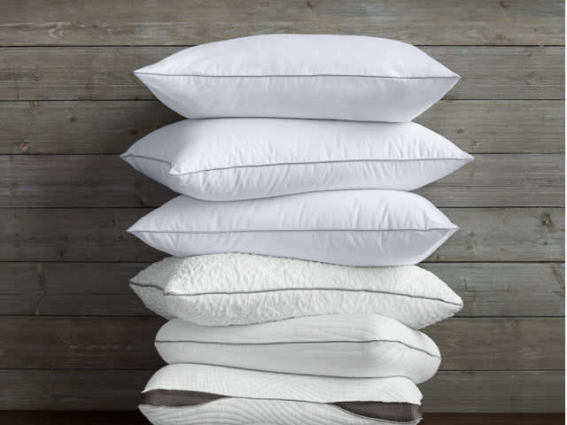 Stack of three pillows