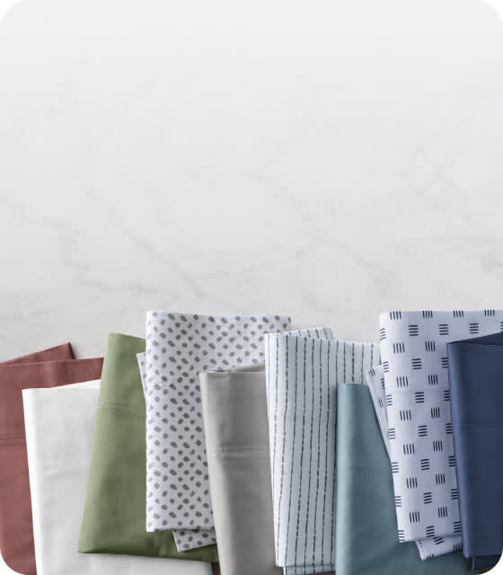 Stack of temperature balancing True Temp bedding