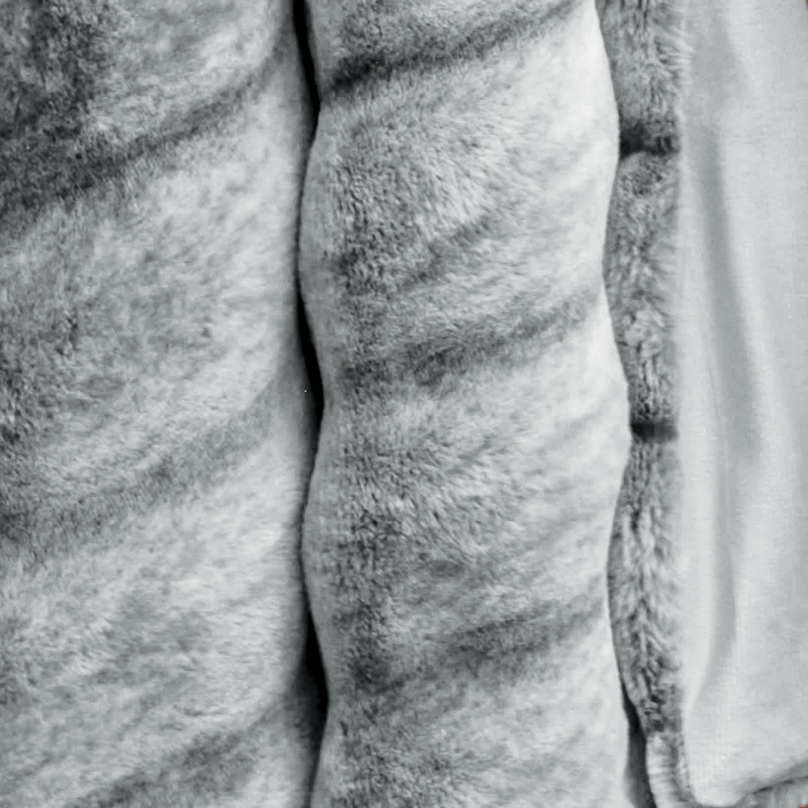 Classic faux fur throw blanket